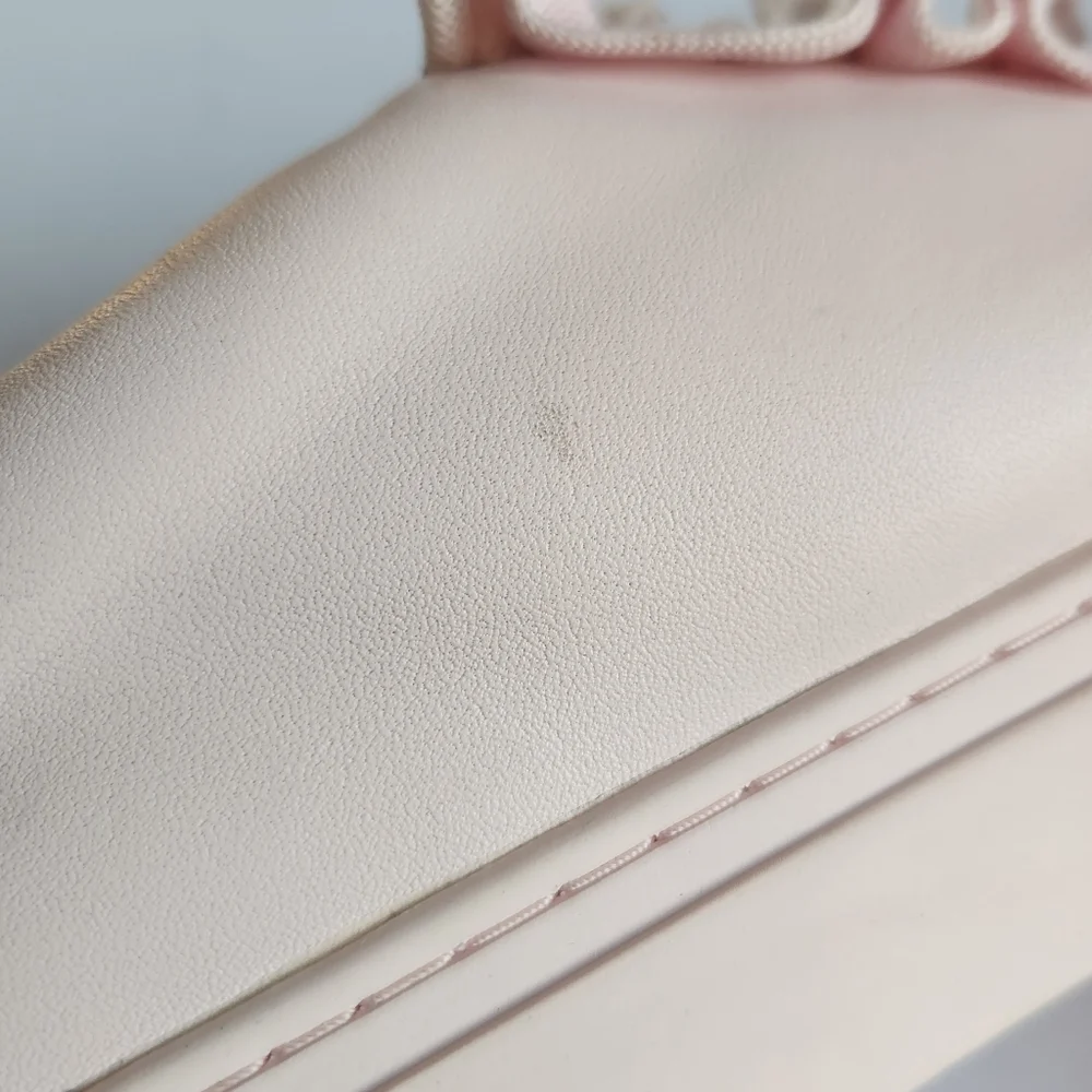 Tory Burch Sport Calf Leather Ruffle Sneakers Cotton Pink Size 9